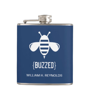 {BUZZED} Bridal Party Buzzed Bee Gift (marine) Heupfles