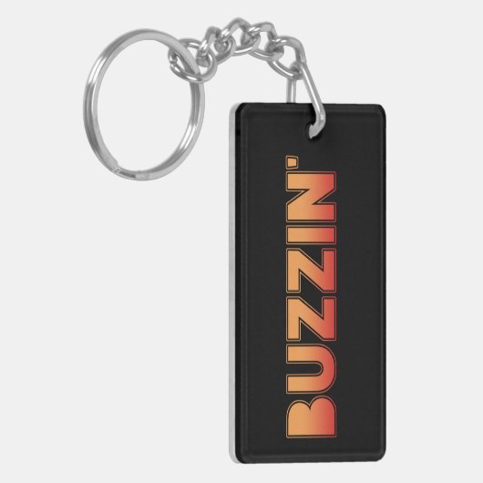 Buzzin' Manchester Slang, Mancunian Dialect Sleutelhanger (Voorkant Links)