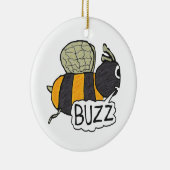 Buzzing Bee Keramisch Ornament (Rechts)