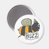 Buzzing Bee Magneet (Voorkant / Achterkant)