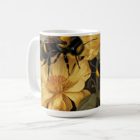 Buzzing Blooms - Drink Mok (Voorkant links)