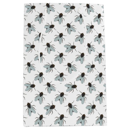 Buzzing House Flies Fly Swatter Insect Yucky Bug Medium Cadeauzakje (Voorkant)