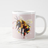 Buzzing With Holiday Spirit Bees Tangled In Lights Extra Grote Beker (Rechts)
