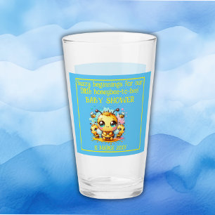 Buzzy beginnende honingbij-tot-bijen Baby shower   Glas
