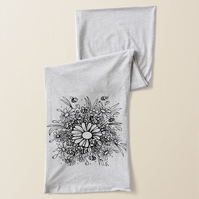 Buzzy bijen sjaal  (Links)