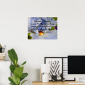 BV - Prière Serenity Iris Poster (Bureau à domicile)