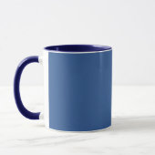 B'verblindd blauw (vaste kleur) mok (Links)