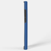 B'verblindd blauw (vaste kleur) samsung galaxy hoesje (Rechterkant)