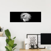 BW American Bald Eagle Imprimer - Affiches panoram (Bureau à domicile)