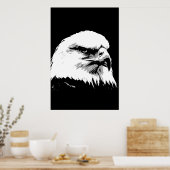 BW American Bald Eagle Poster Print Eagles Posters (Keuken)
