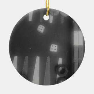 BW backgammon Keramisch Ornament