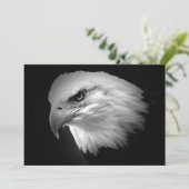 BW Bald American Eagle Uitnodiging (Staand voorkant)