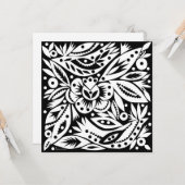 BW Birds Papercut Kaart (Voorkant / Achterkant in situ)