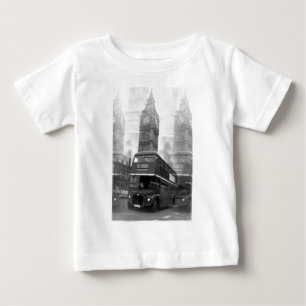 BW Black & White London Bus & Big Ben
