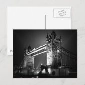 BW Black & White London Tower Bridge Briefkaart (Voorkant / Achterkant)