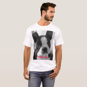 Bw boston doodsbang, wie ik? t-shirt (Voorkant volledig)