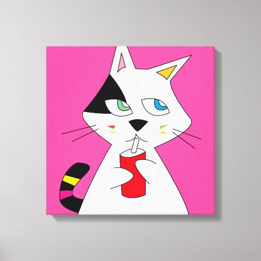 BW-CAT CANVAS AFDRUK (Voorkant)