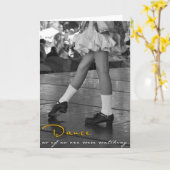 BW Danse Comme Si Personne Ne Regardait La Carte (Fleur jaune)