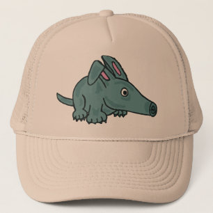 BW - Funny Cartoon Aardvark Pet