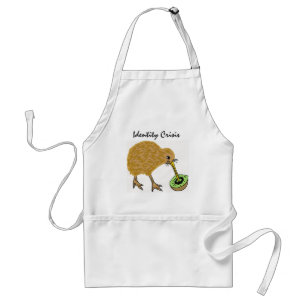 BW - Funny Kiwi Identity Crisis Apron Standaard Schort