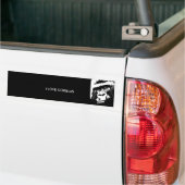 BW Gorilla Face Bumpersticker (Op Truck)