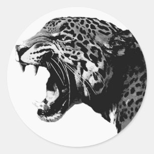 BW Jaguar Ronde Sticker