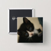 BW Kitten Button (Voorkant /achterkant)