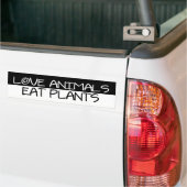 BW_liefde_dieren Bumpersticker (Op Truck)