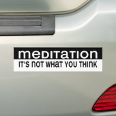 BW_meditatie Bumpersticker (Op auto)