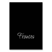 BW Modern Script Individuel Prénom Cartes (Par défaut)