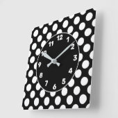 BW Polka Dot Square Wall klok (Hoek)