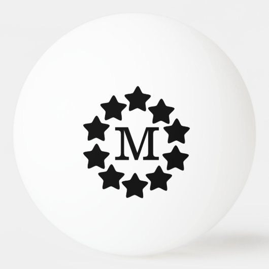 BW Star Lijst Monogramed Pingpongballen (Voorkant)