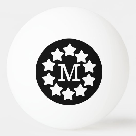 BW Star Lijst Monogramed Pingpongballen (Achterkant)