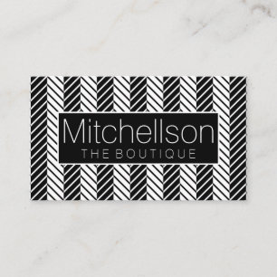 BW Striped Mini Chev Black Label