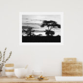 BW Sunset Poster (Keuken)