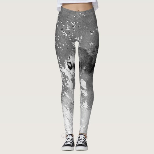 BW Swimming Otter Leggings (Voorkant)