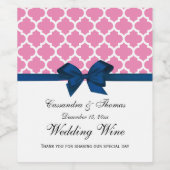 BW V Stripe, Black Gold Damask Vin Étiquette boute (Étiquettes simples)