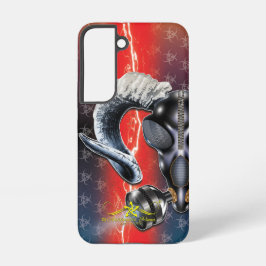 BW! WAARSCHUWING BIOLOGISCH GEVAAR! SKULL SAMSUNG GALAXY HOESJE