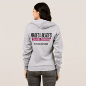 BWBTC Fleecy Jacket Hoodie met Tagline (Achterkant volledig)