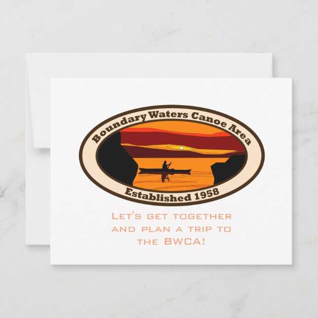 BWCA Emblem met Canoe (Voorkant)