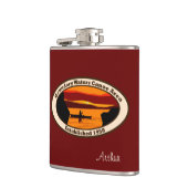 BWCA Emblem met Canoe Heupfles (Links)