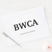 BWCA OVALE STICKER (Envelop)