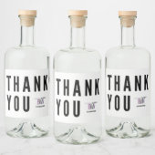 (BWN) Dank u Collectie - Mini Liquor Likeurfles Etiket (Flessen)