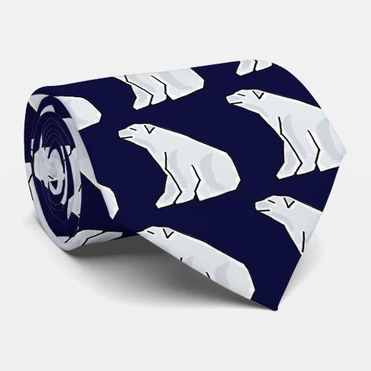 BX- Funny Polar Beer Necktie Design Stropdas (Opgerold)
