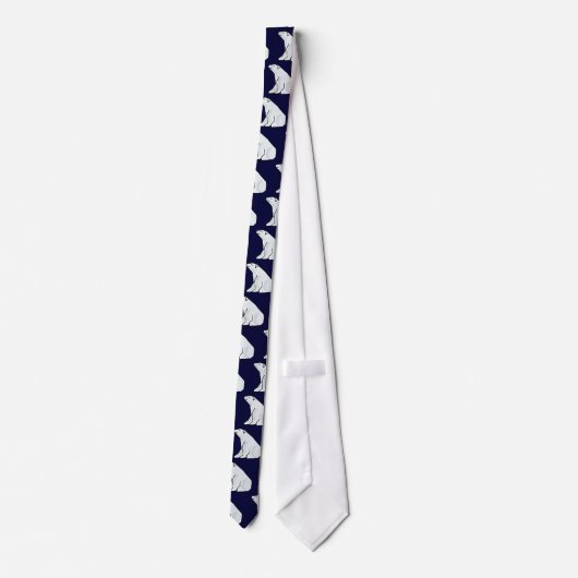 BX- Funny Polar Beer Necktie Design Stropdas (Achterkant)