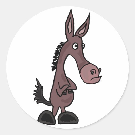BX - Stickers Mule têtu de dessin (Devant)