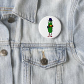 BY- Funny Pickle Palling Harmonica Cartoon Ronde Button 5,7 Cm (In situ)
