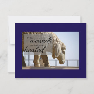By His Wounds We are Healed Card Notitiekaartje