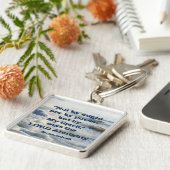 By My Spirit, Scripting Ocean Waves Keychain (Zijkant)