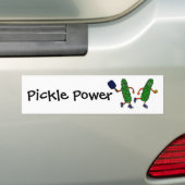 BY- Pickleball Pickle Power Bumpersticker (Op auto)